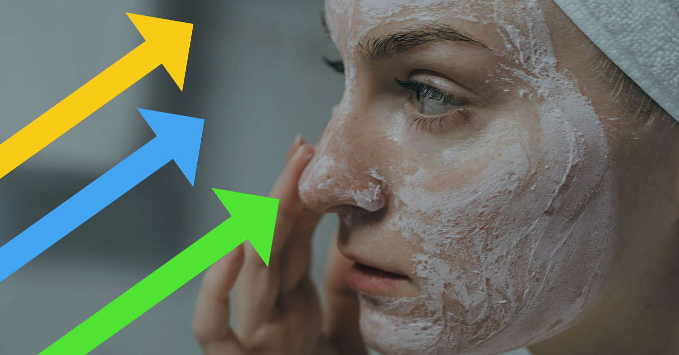 Using GHL for Lead Management in dermatology - a woman applying skincare as an example of patient engagement through targeted digital marketing.